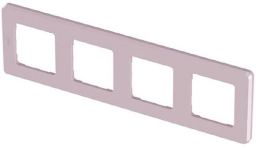 Рамка универсальная Legrand Inspiria 4-м. розовый фото Рамка универсальная Legrand Inspiria 4-м. розовый картинка